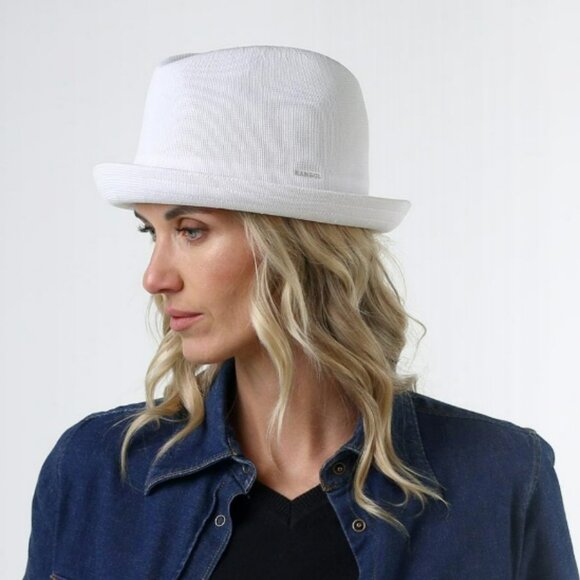 Kangol Knit Fedora-style Hat Houndstooth Jacquard Tropic Player Large - Picture 14 of 16